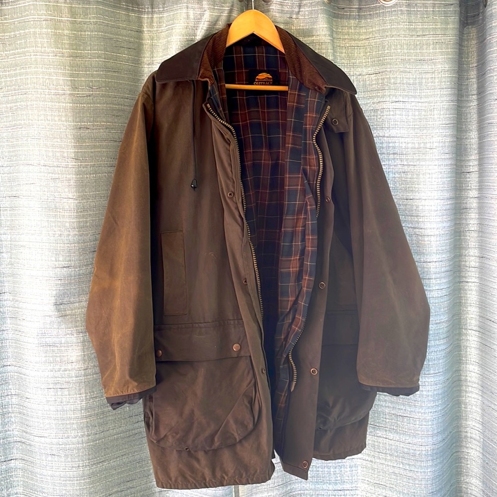 Outback Survival Gear Oilskin Jacket -men's large